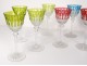 12 Roemers crystal wine glasses Saint-Louis color model Tommy twentieth