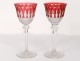 12 Roemers crystal wine glasses Saint-Louis color model Tommy twentieth