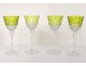 12 Roemers crystal wine glasses Saint-Louis color model Tommy twentieth