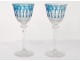 12 Roemers crystal wine glasses Saint-Louis color model Tommy twentieth