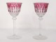 12 Roemers crystal wine glasses Saint-Louis color model Tommy twentieth
