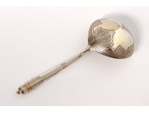 Large spoon Russian silver caviar Moscow 1854 113gr silver nineteenth