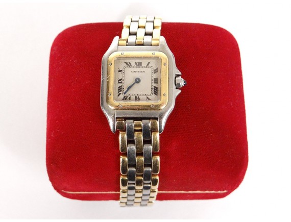 cartier panthere 3 row watch