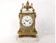 Pendulum Louis XVI gilt bronze white gold knots Napoleon III clock nineteenth