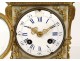 Pendulum Louis XVI gilt bronze white gold knots Napoleon III clock nineteenth