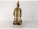 Pendulum Louis XVI gilt bronze white gold knots Napoleon III clock nineteenth