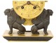 Pendulum bronze Trophy weapons war helmet chimera Vulcan Empire Nineteenth