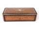 Gift box chips game magnifier amboine marquetry brass Napoleon III nineteenth