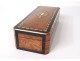 Gift box chips game magnifier amboine marquetry brass Napoleon III nineteenth