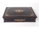 Box game wood marquetry chips mother of pearl Vervelle Elder Napoleon III nineteenth