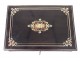 Box game wood marquetry chips mother of pearl Vervelle Elder Napoleon III nineteenth