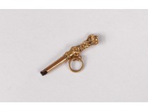 19th century solid gold watch key