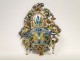 Pendant in sterling silver enameled dragon woman, Austria, eighteenth
