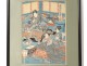 Japanese print Ukiyo-e Kunisada Utagawa Toyoshi III nineteenth samourai Oiran