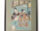 Japanese print Ukiyo-e Kunisada Utagawa Toyoshi III nineteenth samourai Oiran