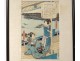 Japanese print Ukiyo-e Kunisada Utagawa Toyoshi III nineteenth samourai Oiran