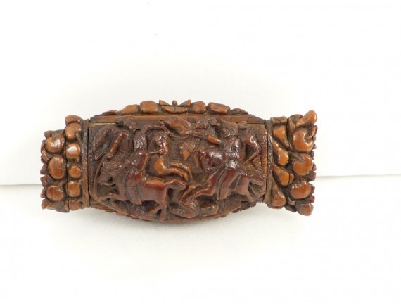 Ancien Mètre De Couturier En Corozo Sculpté - Vintage - Occasion - Fabriqué En France
