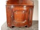 Corner cabinet to hang Louis XV walnut shelves carved eighteenth century