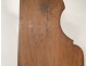 Corner cabinet to hang Louis XV walnut shelves carved eighteenth century