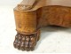 Restoration console walnut gray marble Sainte-Anne feet claws nineteenth