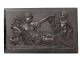 Ebonite bas-relief sculpture antique woman vestal angelot Napoleon III 19th