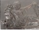 Ebonite bas-relief sculpture antique woman vestal angelot Napoleon III 19th