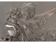 Ebonite bas-relief sculpture antique woman vestal angelot Napoleon III 19th