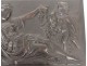 Ebonite bas-relief sculpture antique woman vestal angelot Napoleon III 19th