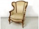 Bergère à oreilles mahogany armchair gilded bronze attr. François Linke nineteenth