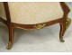 Bergère à oreilles mahogany armchair gilded bronze attr. François Linke nineteenth