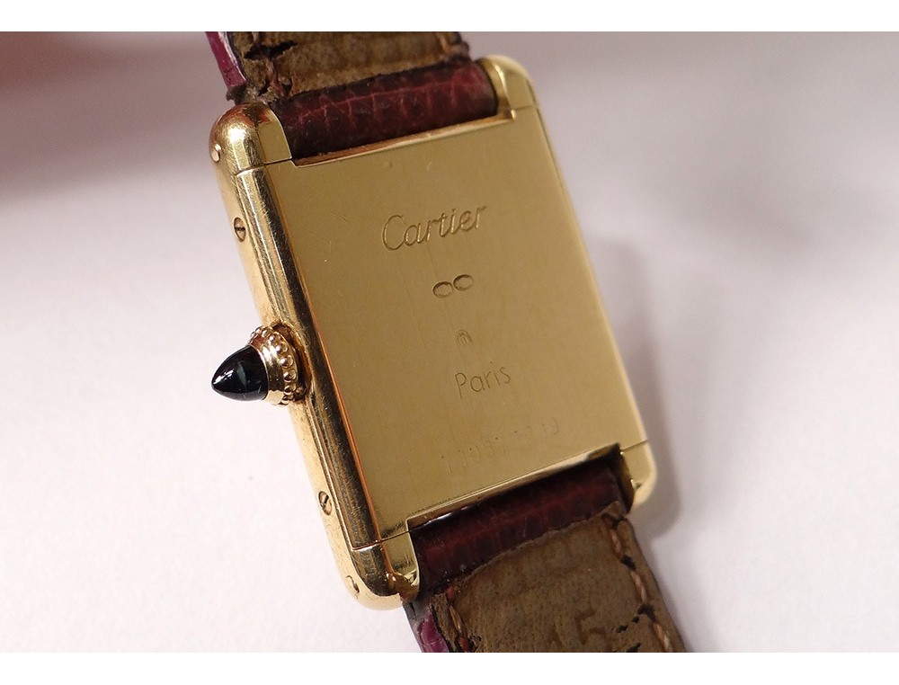 cartier ladies 18k gold watch