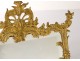 Gilded bronze frame rock mirror ice foliage Napoleon III nineteenth frame