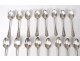 16 teaspoons sterling silver Minerva goldsmith Cailar Bayard 436gr twentieth