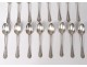 16 teaspoons sterling silver Minerva goldsmith Cailar Bayard 436gr twentieth