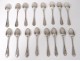 16 teaspoons sterling silver Minerva goldsmith Cailar Bayard 436gr twentieth