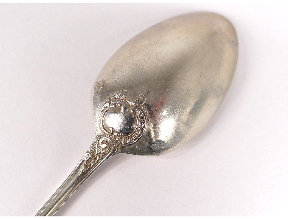 Lot De 6 Cuillères à Dessert Argent Massif – Cailar Bayard & Cie – 167g – Occasion