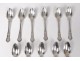 11 teaspoons sterling silver Minerva goldsmith Cottat 286gr silver nineteenth