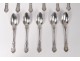 11 teaspoons sterling silver Minerva goldsmith Cottat 286gr silver nineteenth