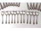 Housewife 60pc cutlery silver desserts Minerva Ravinet d&#39;Enfert 3247gr 19th