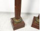 Pair columns saddles red marble cherry capitals gilded bronze nineteenth