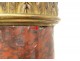 Pair columns saddles red marble cherry capitals gilded bronze nineteenth