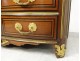 Louis XIV commode marquetry satin wood marble breche gilded bronze eighteenth