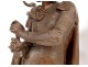 Pair large sculptures Carrier-Belleuse Columbus Anchor nineteenth century