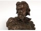 Pair large sculptures Carrier-Belleuse Columbus Anchor nineteenth century