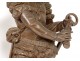 Pair large sculptures Carrier-Belleuse Columbus Anchor nineteenth century