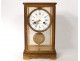Pendulum cage brass gold bevelled glasses Paul Garnier Paris Marti nineteenth