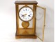 Pendulum cage brass gold bevelled glasses Paul Garnier Paris Marti nineteenth