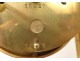 Pendulum cage brass gold bevelled glasses Paul Garnier Paris Marti nineteenth
