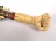Umbrella old ivory pommel hand carved metal roller nineteenth century