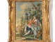 HSP table gallant scene couple bergere landscape romantic painting eighteenth